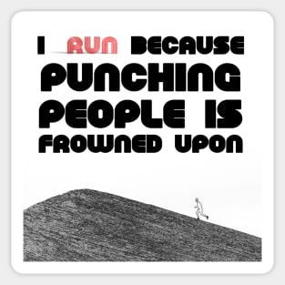 Fasbytes I run because.. running runners Sticker